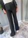 Completo nero giacca reverve lucido pantalone zampa