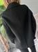 Cappotto nero doppiopetto lana handmade