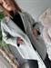 cappotto doppiopetto grigio melange lana handmade