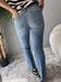 Jeans zampetta blue chiaro elasticizzato