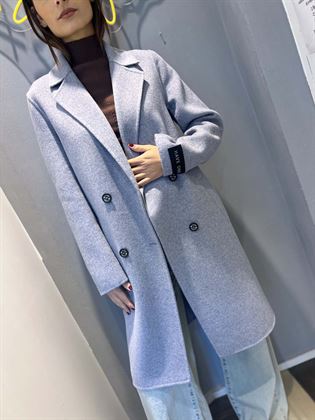 Cappotto handmade grigio doppiopetto