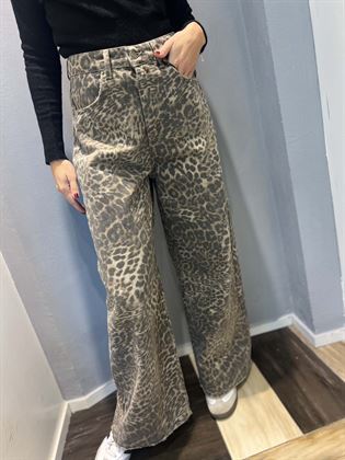 jeans stampato leopardato modello giusy