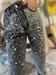 jeans modello boyfriends con strass