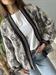 bomber fantasia jacquard panna e marrone