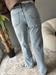 Jeans wideleg lavaggio chiaro tessuto elasticizzato