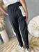 Pantalone sigaretta  nero modello LISA con elastico in vita